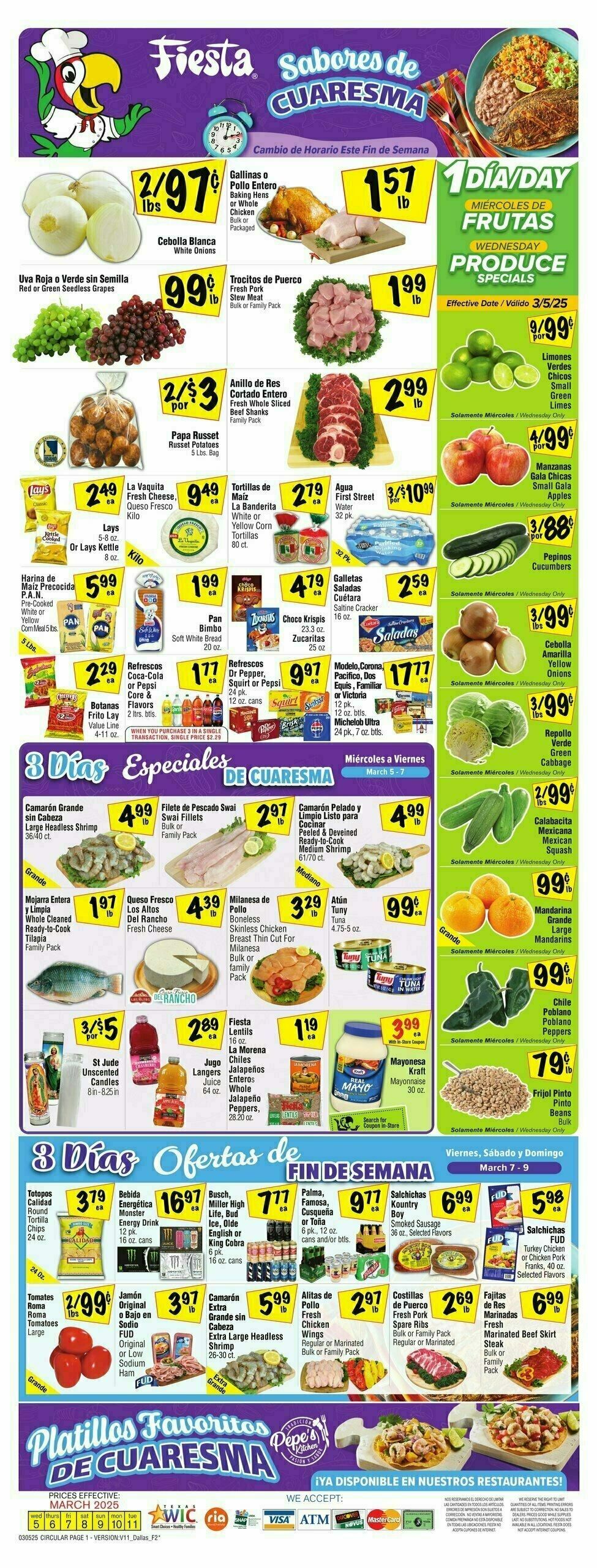 Fiesta Mart Weekly Ad from March 5