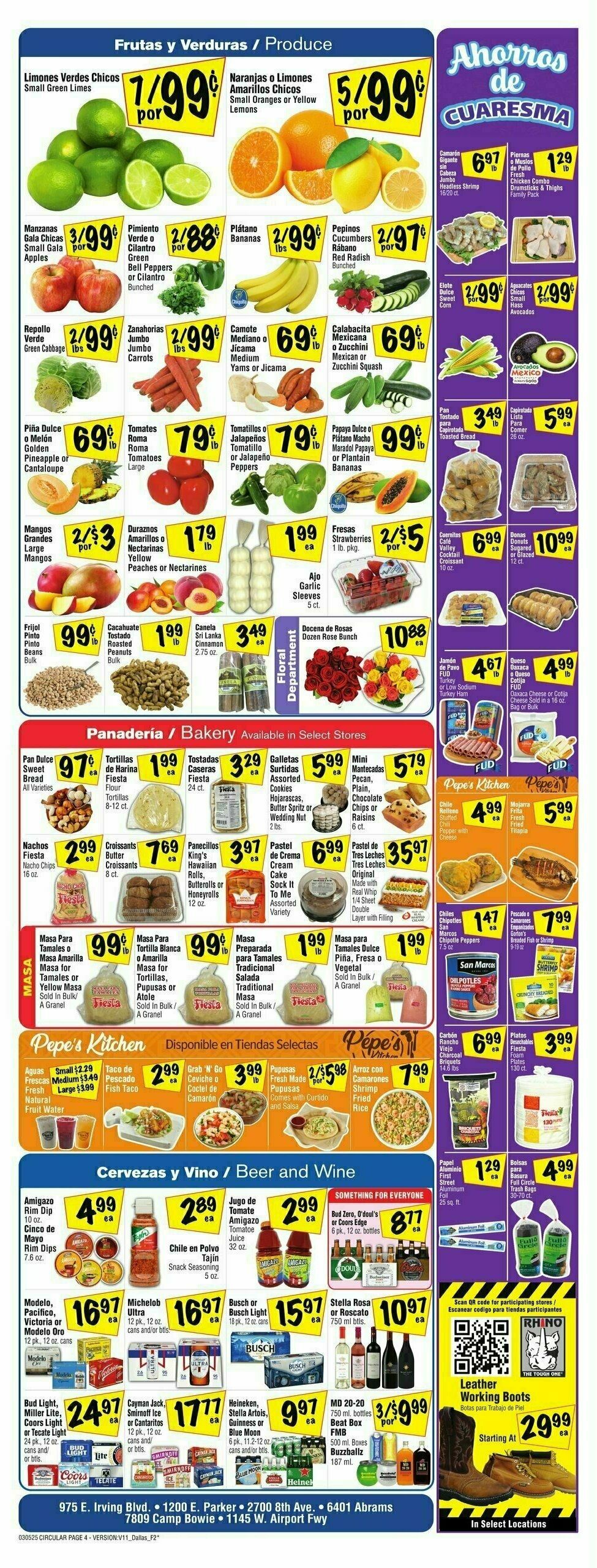Fiesta Mart Weekly Ad from March 5