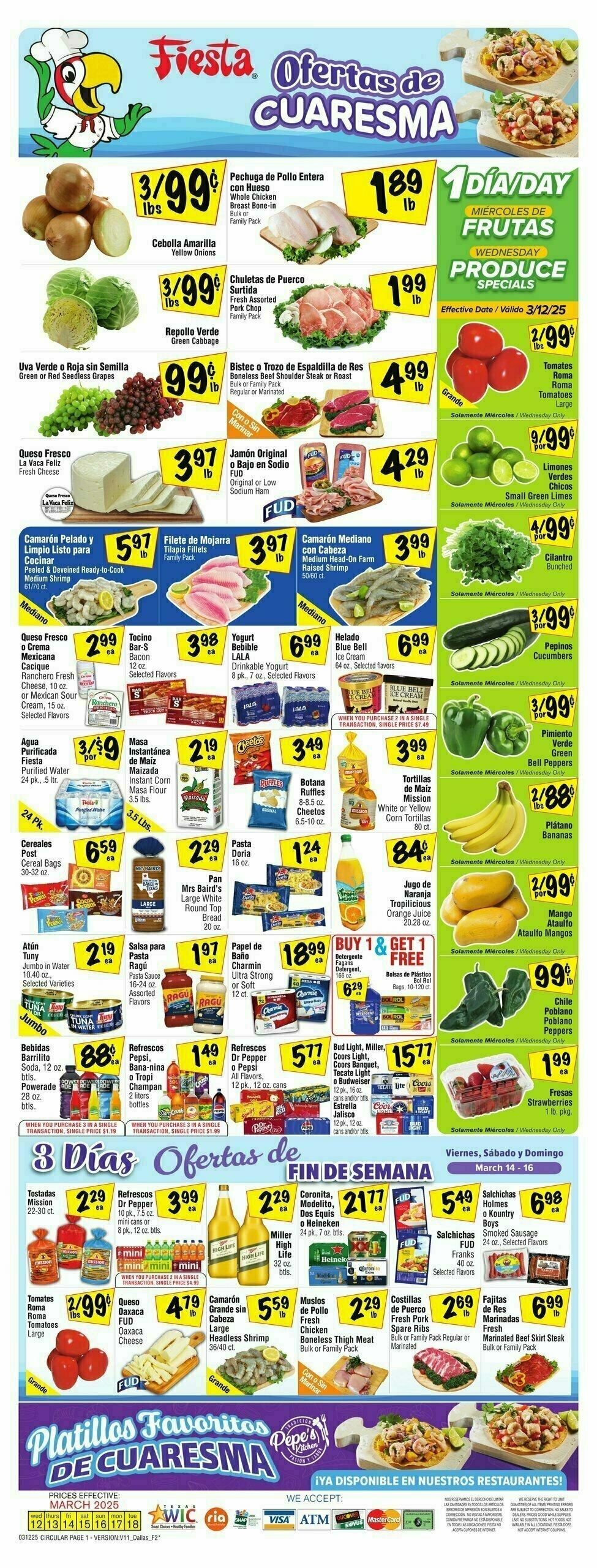 Fiesta Mart Weekly Ad from March 12