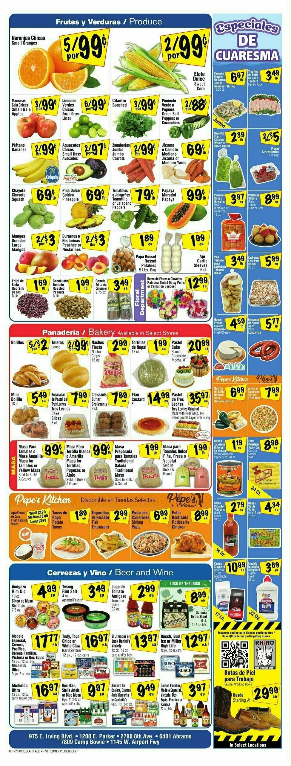 Fiesta Mart Weekly Ad from March 12
