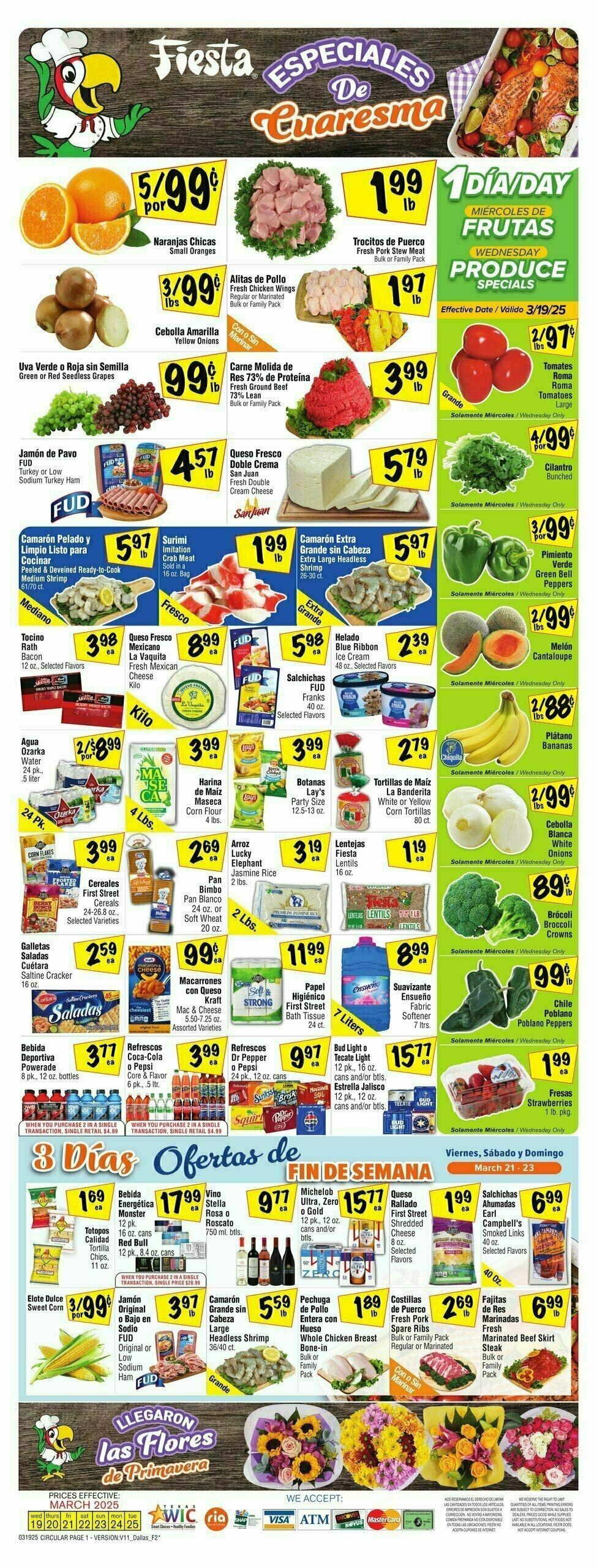 Fiesta Mart Weekly Ad from March 19
