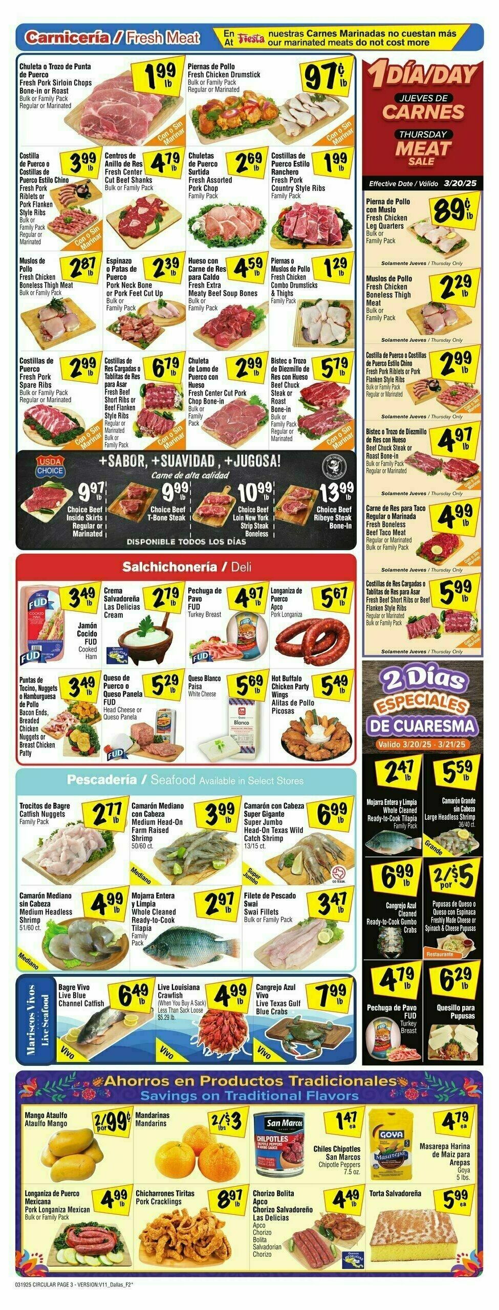 Fiesta Mart Weekly Ad from March 19