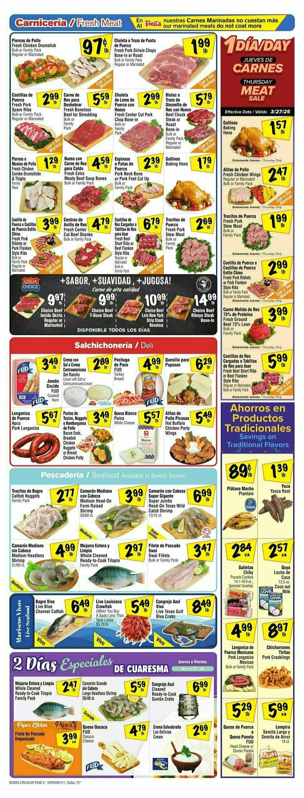 Fiesta Mart Weekly Ad from March 26