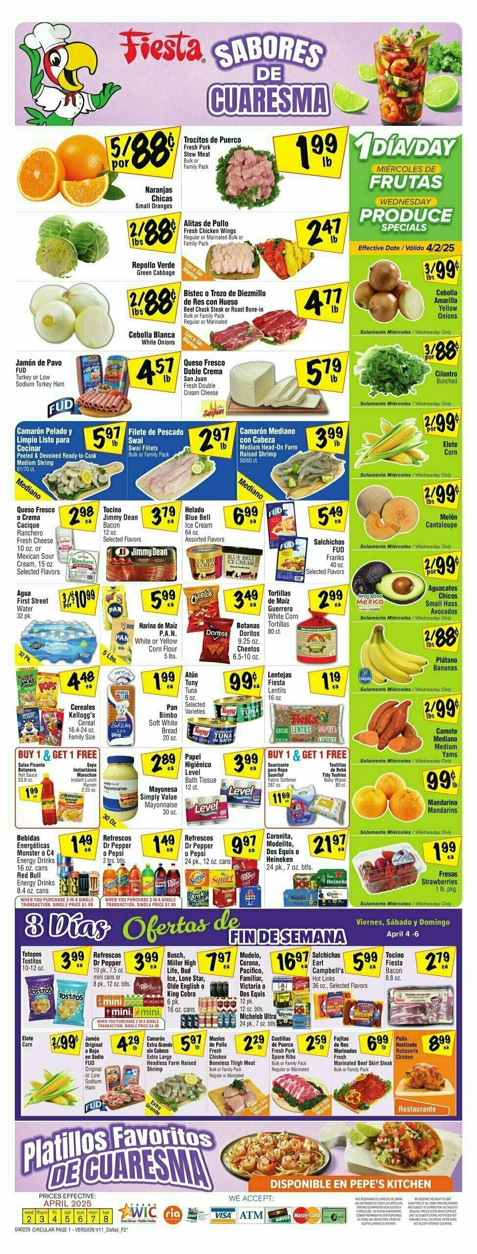 Fiesta Mart Weekly Ad from April 2