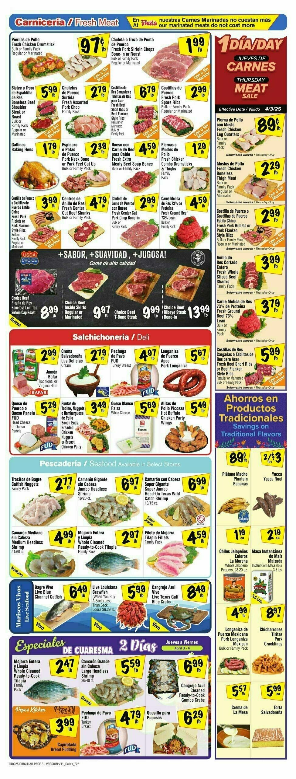 Fiesta Mart Weekly Ad from April 2