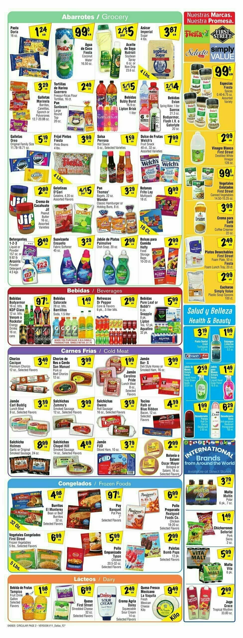 Fiesta Mart Weekly Ad from April 9