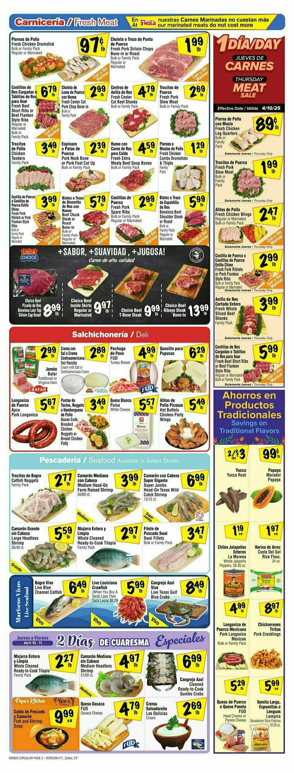 Fiesta Mart Weekly Ad from April 9