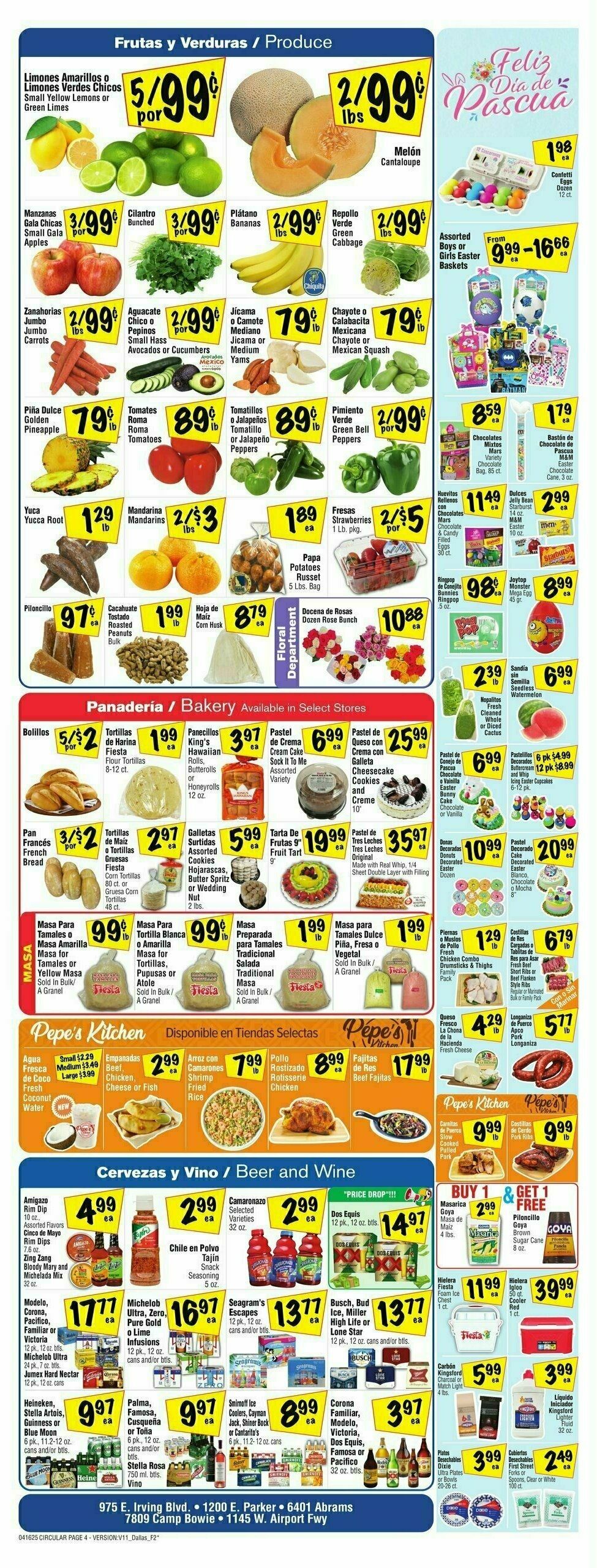 Fiesta Mart Weekly Ad from April 16