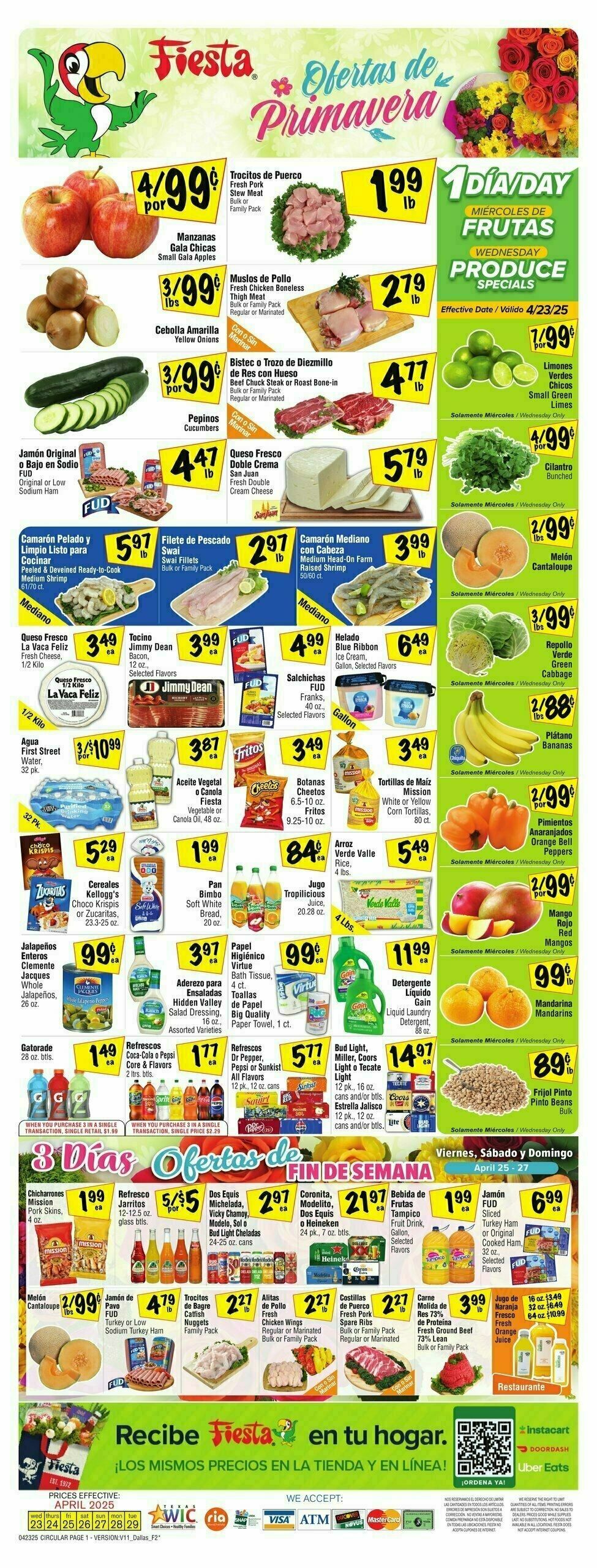 Fiesta Mart Weekly Ad from April 23