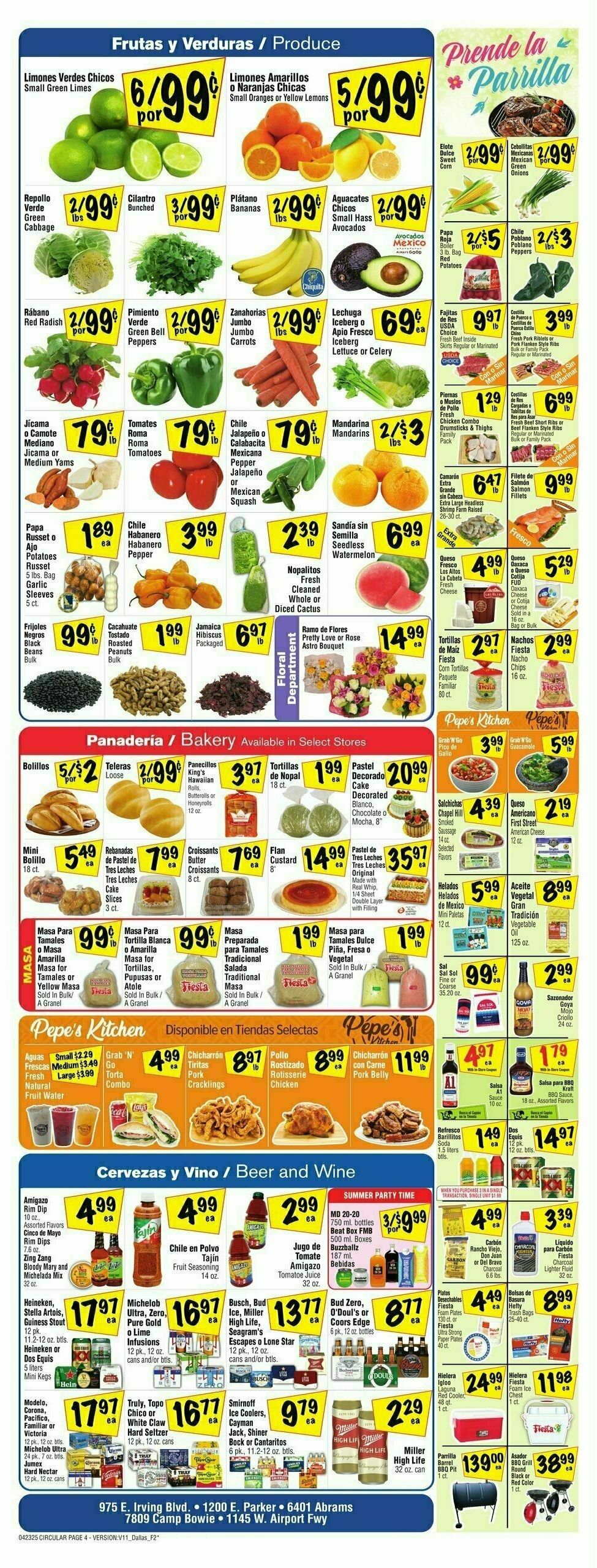 Fiesta Mart Weekly Ad from April 23