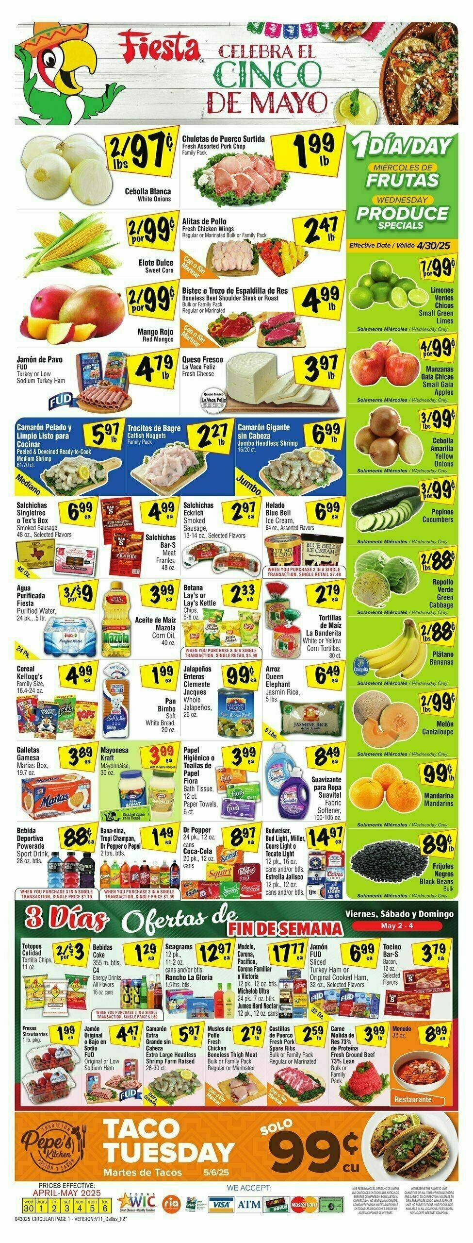Fiesta Mart Weekly Ad from April 30