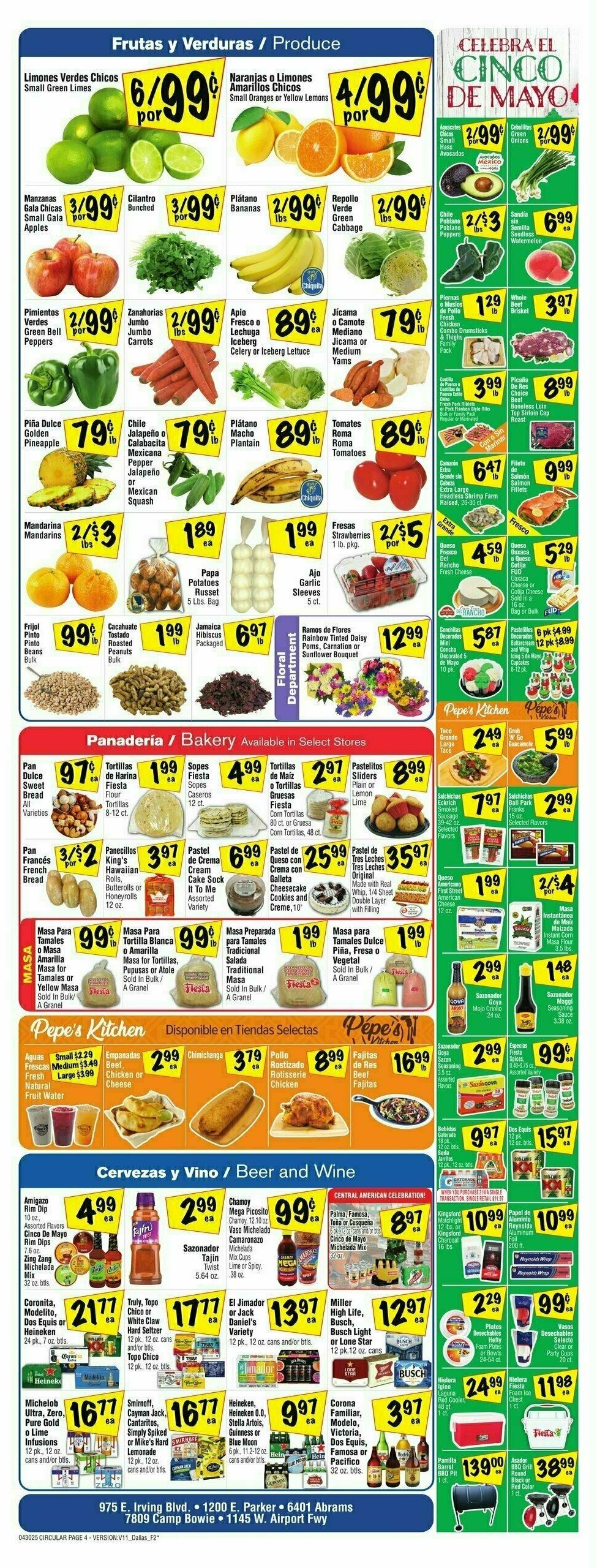 Fiesta Mart Weekly Ad from April 30
