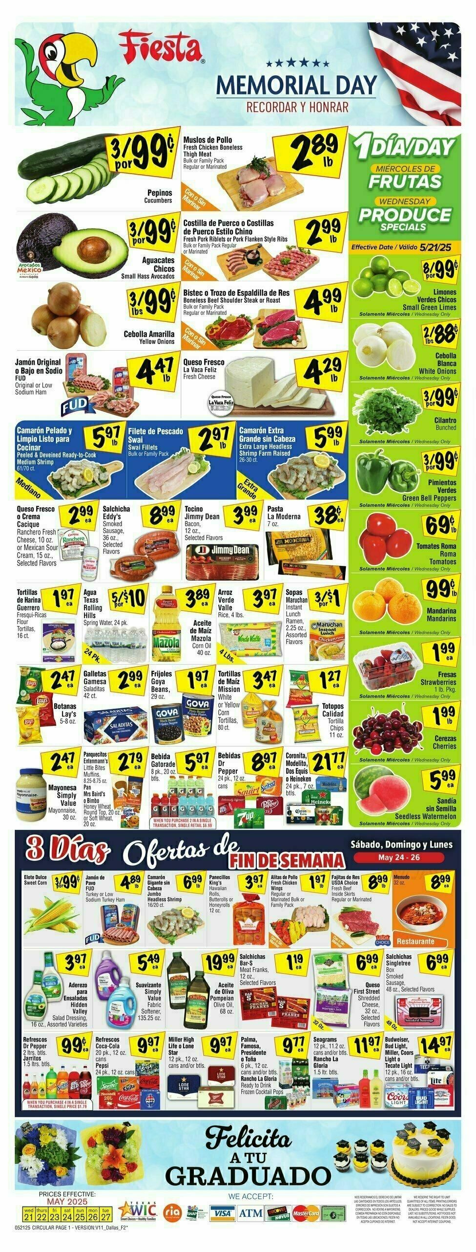 Fiesta Mart Weekly Ad from May 21