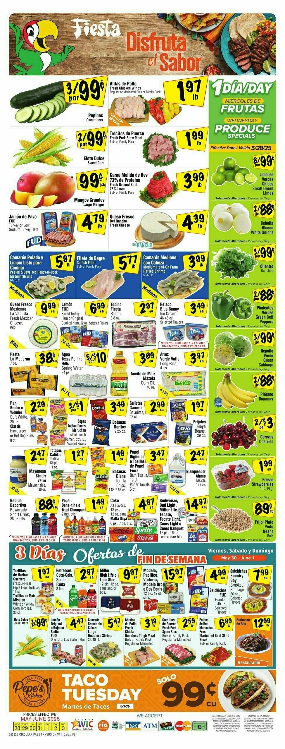 Fiesta Mart Weekly Ad from May 28