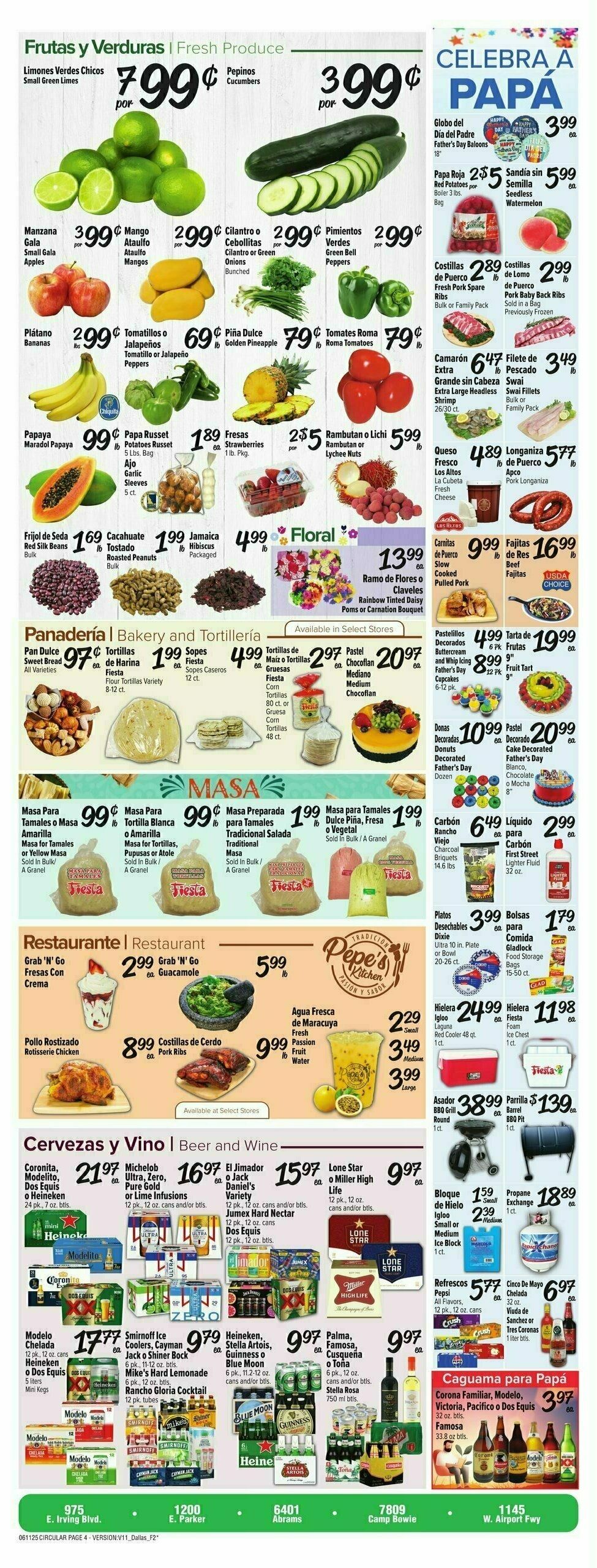 Fiesta Mart Weekly Ad from June 11