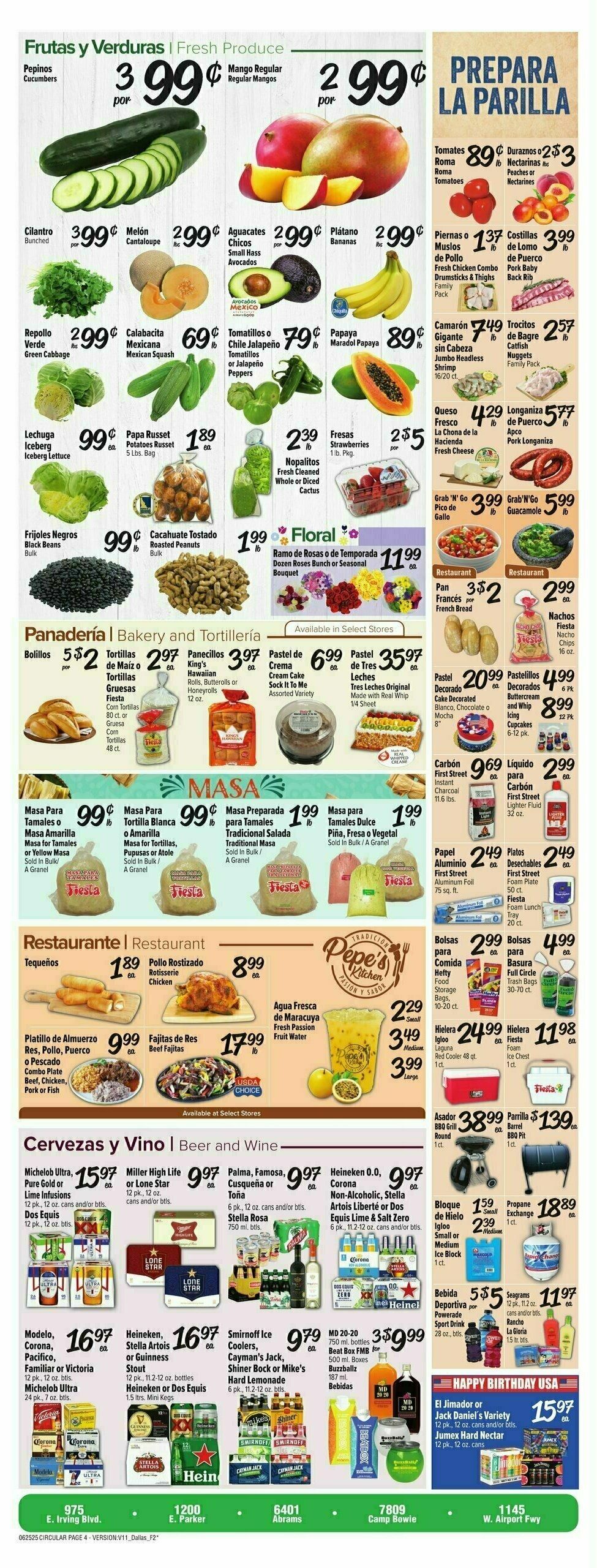 Fiesta Mart Weekly Ad from June 25
