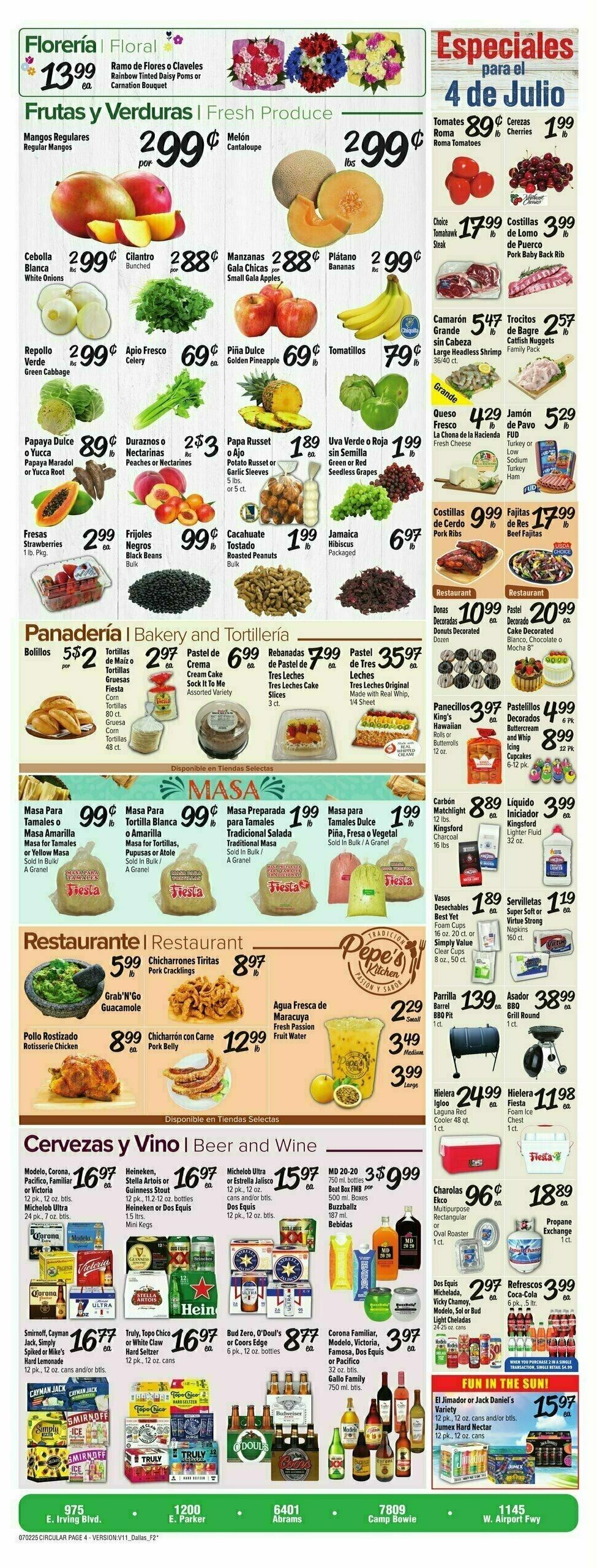 Fiesta Mart Weekly Ad from July 2