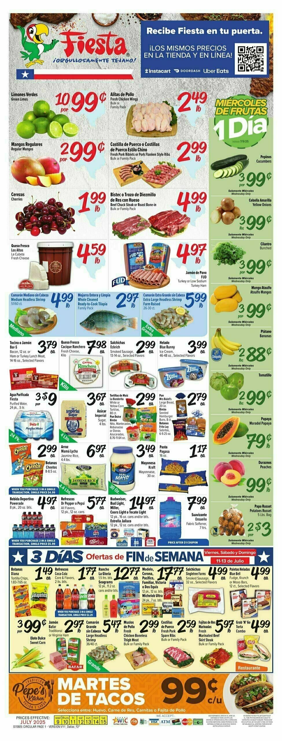 Fiesta Mart Weekly Ad from July 9