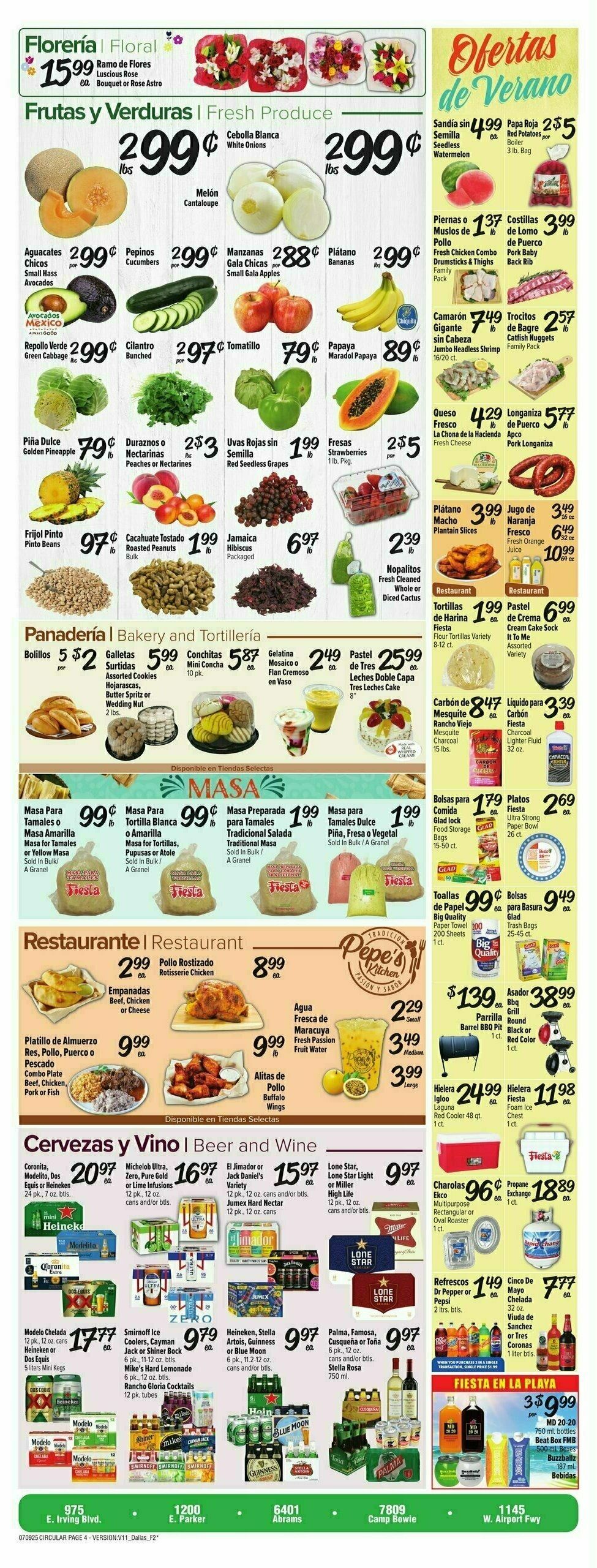 Fiesta Mart Weekly Ad from July 9