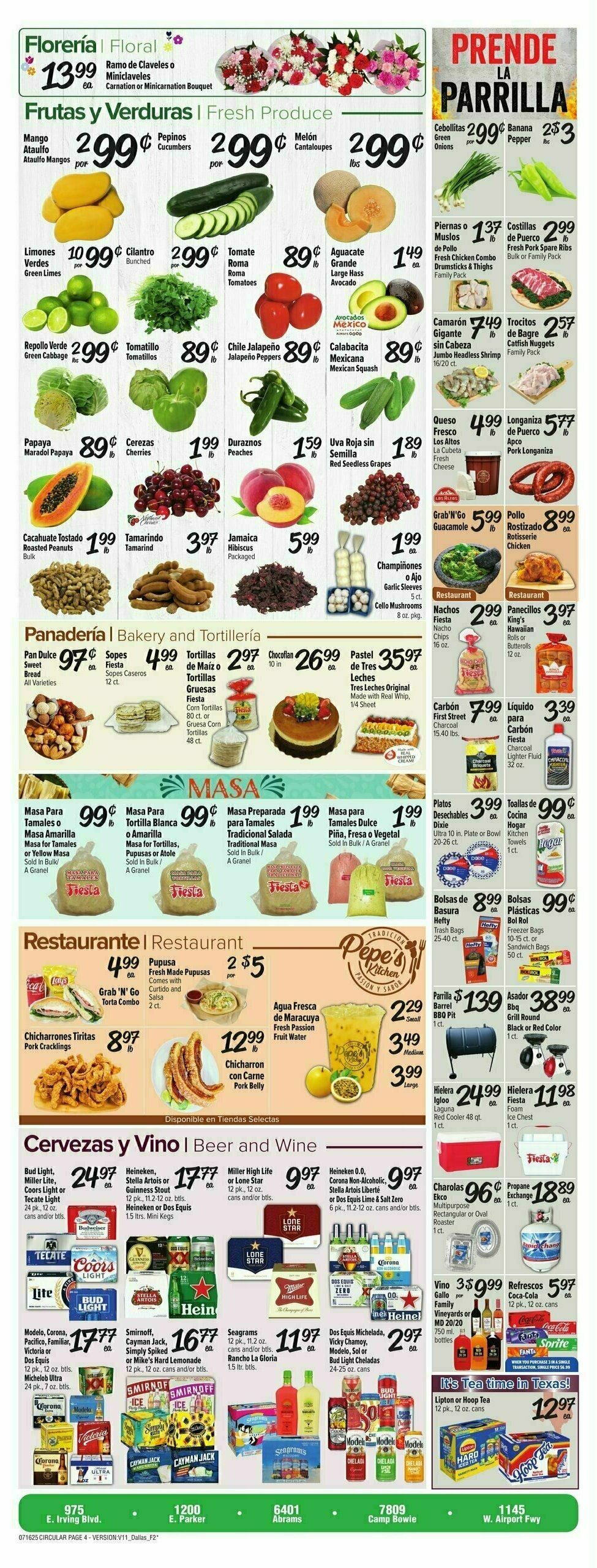 Fiesta Mart Weekly Ad from July 16