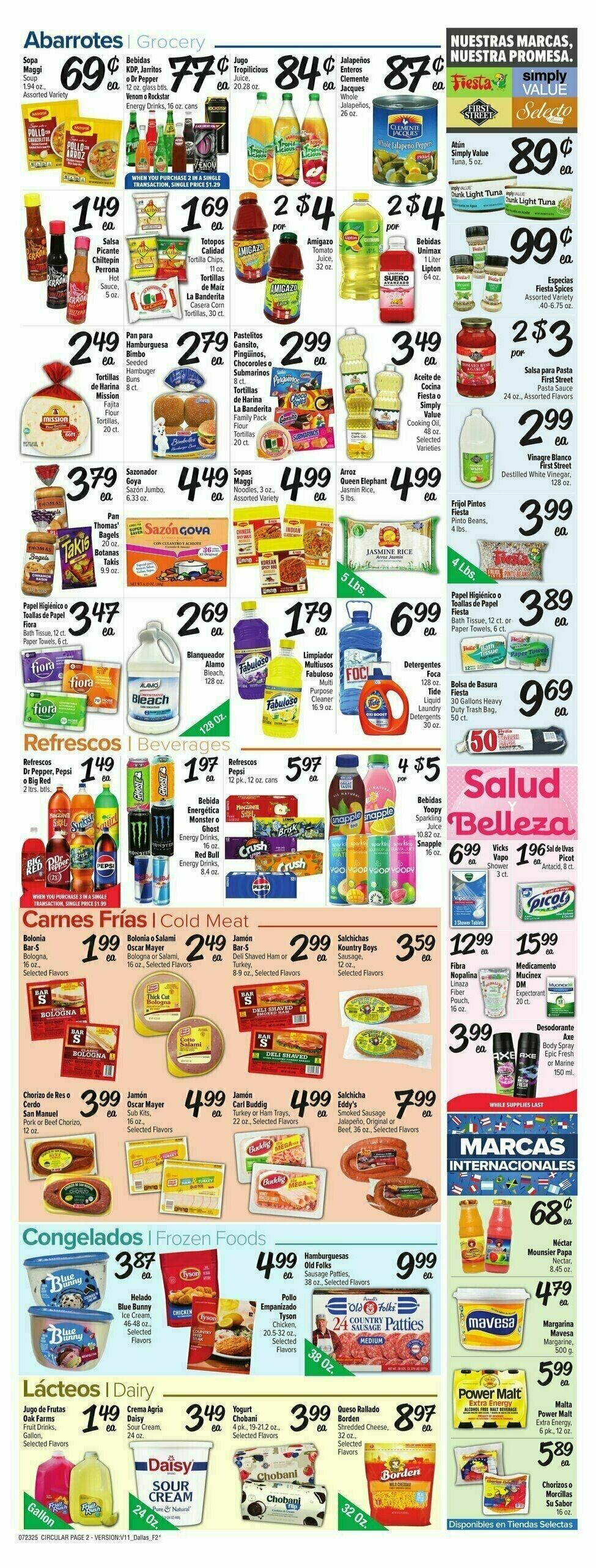 Fiesta Mart Weekly Ad from July 23