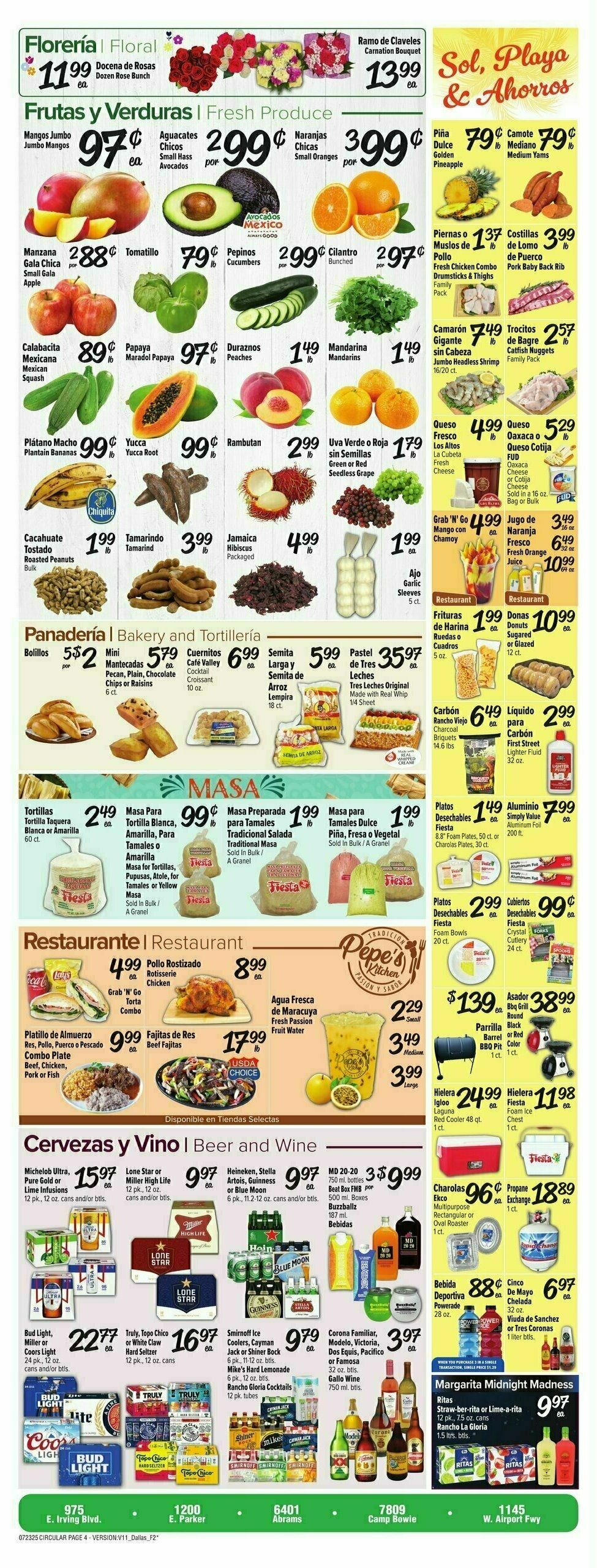 Fiesta Mart Weekly Ad from July 23
