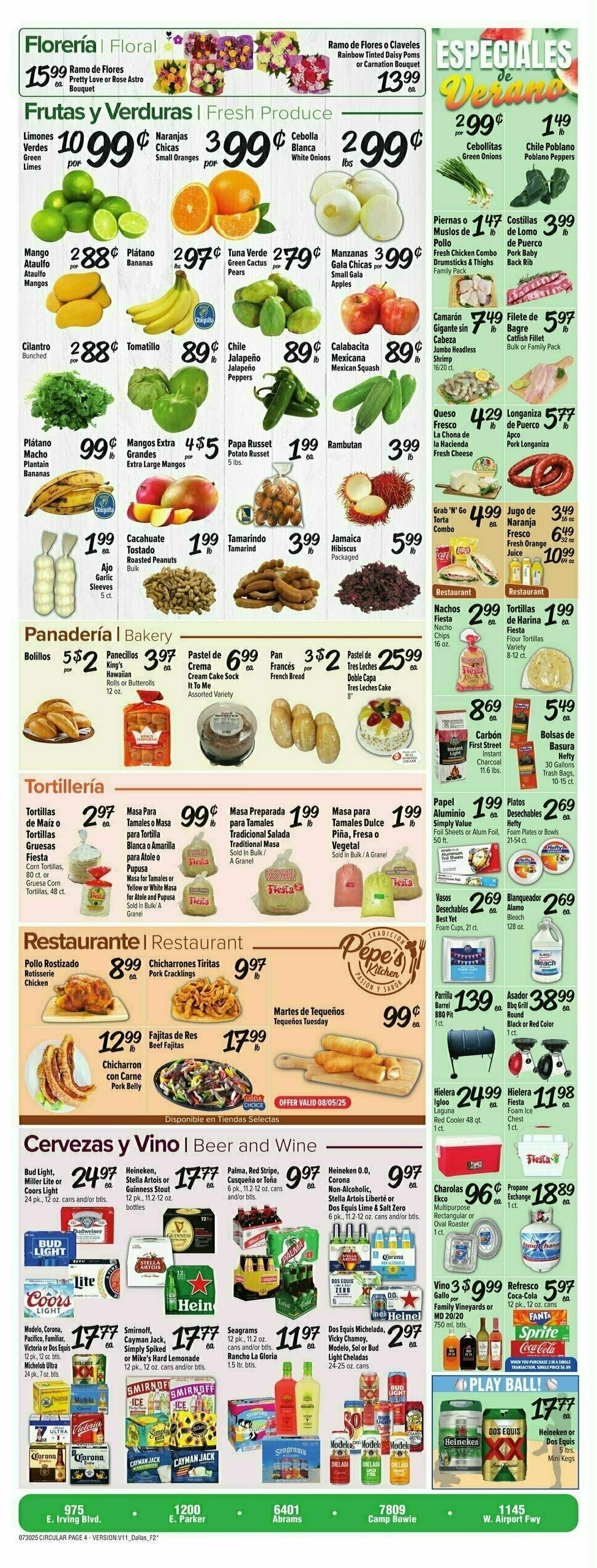 Fiesta Mart Weekly Ad from July 30