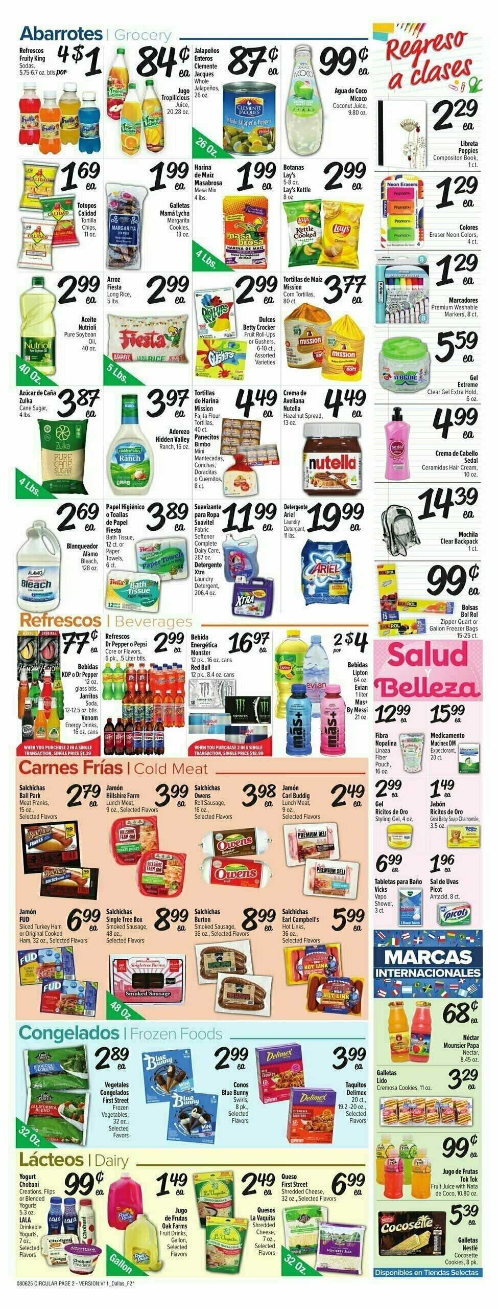 Fiesta Mart Weekly Ad from August 6