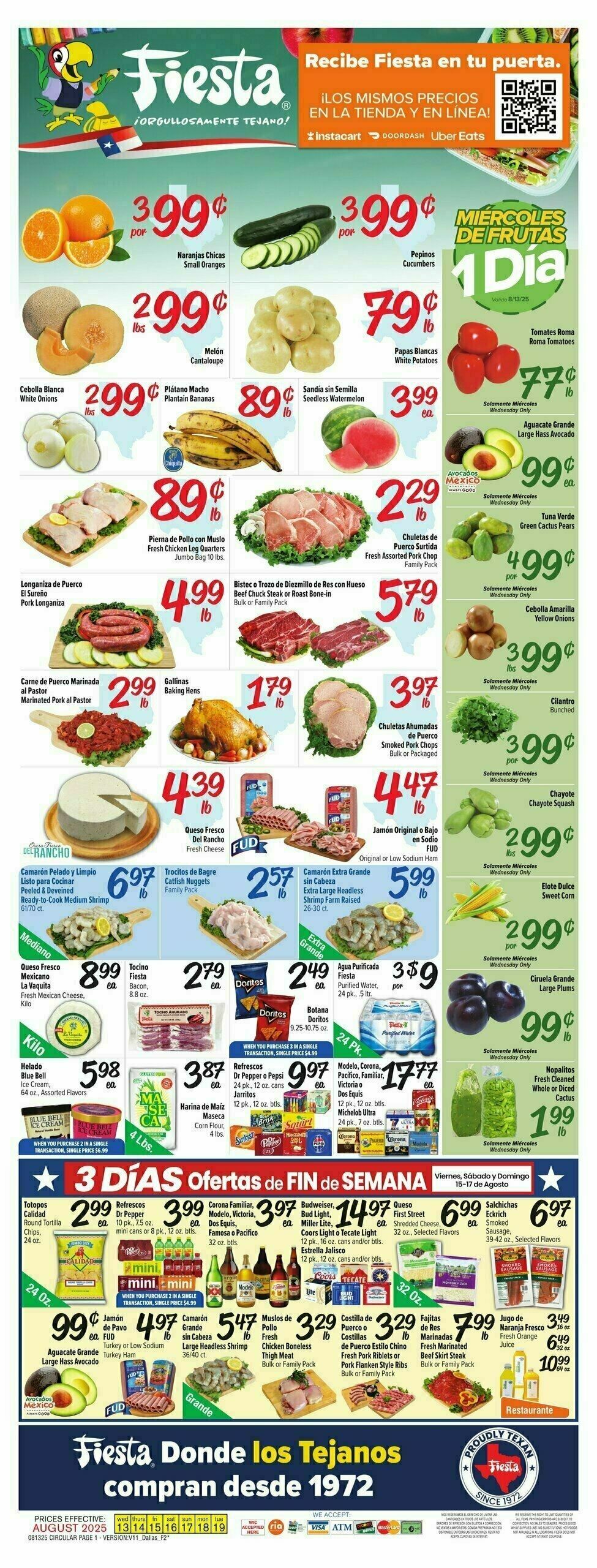 Fiesta Mart Weekly Ad from August 13