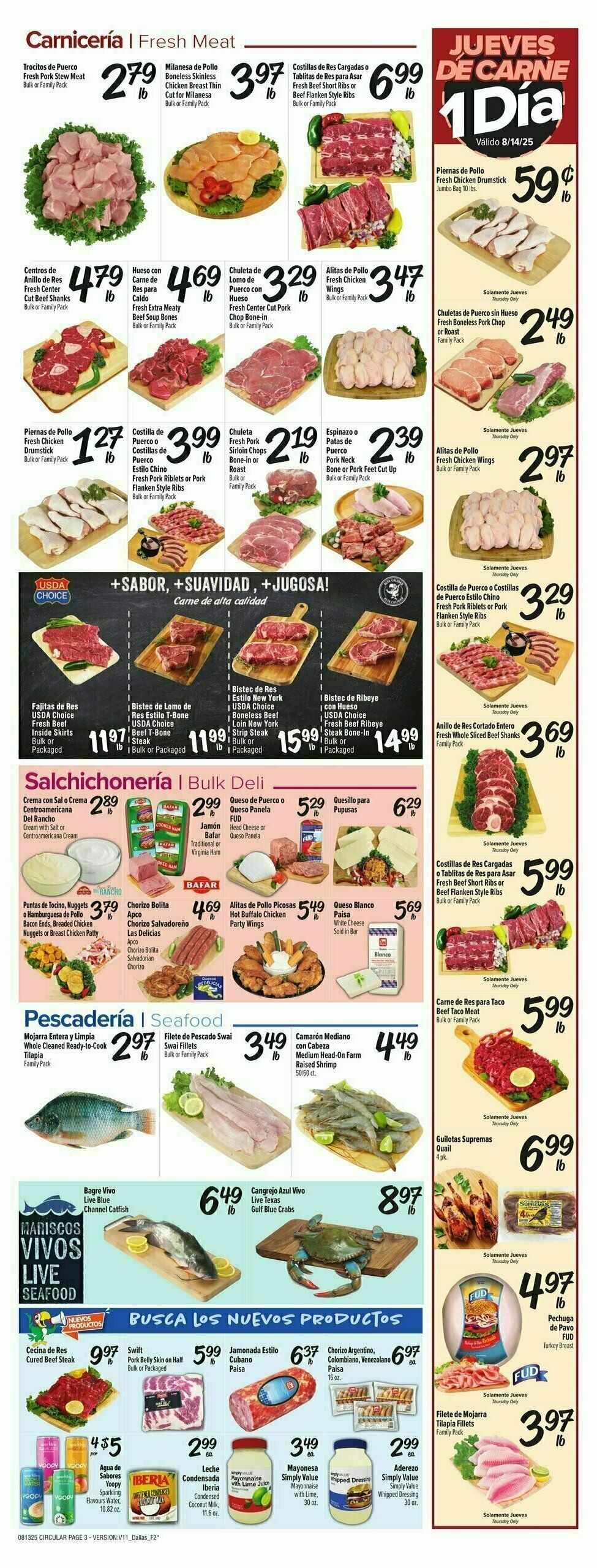 Fiesta Mart Weekly Ad from August 13