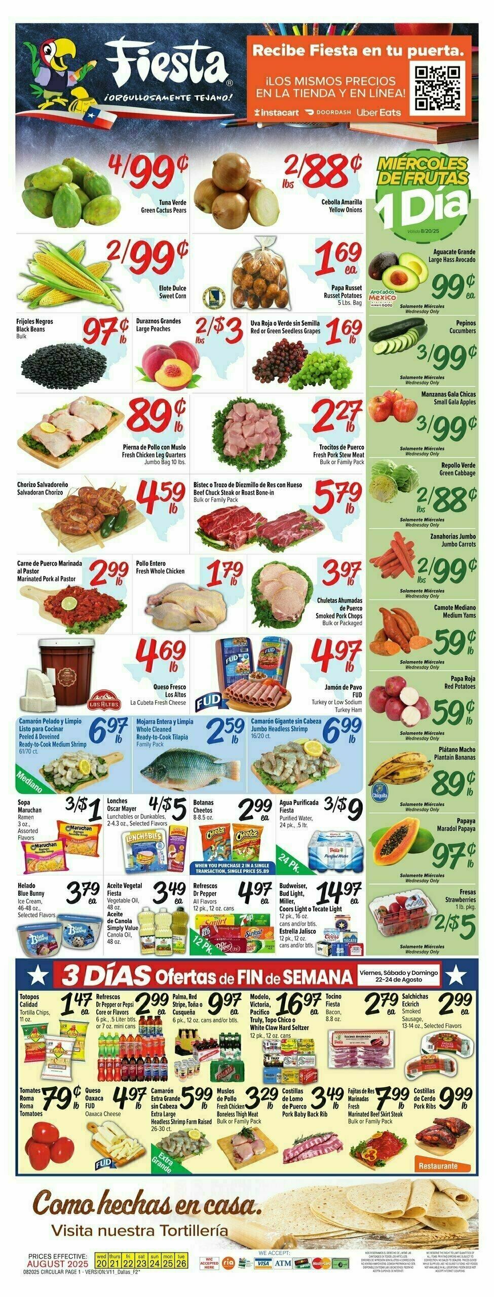 Fiesta Mart Weekly Ad from August 20