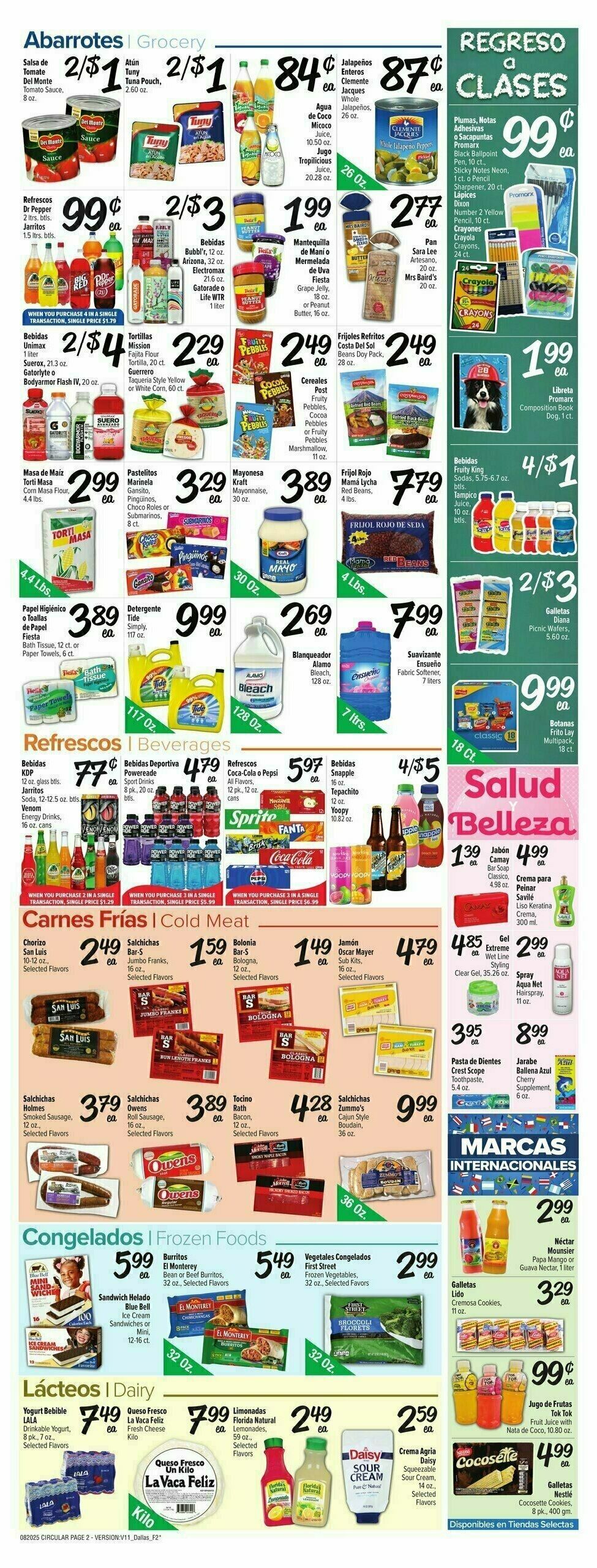 Fiesta Mart Weekly Ad from August 20