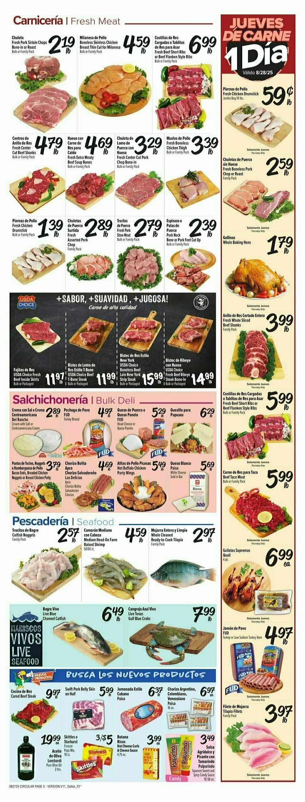 Fiesta Mart Weekly Ad from August 27