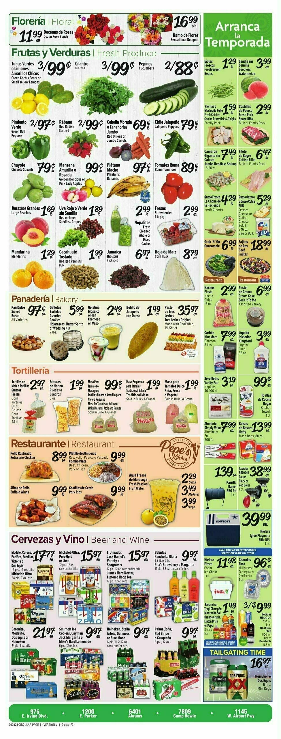 Fiesta Mart Weekly Ad from September 3