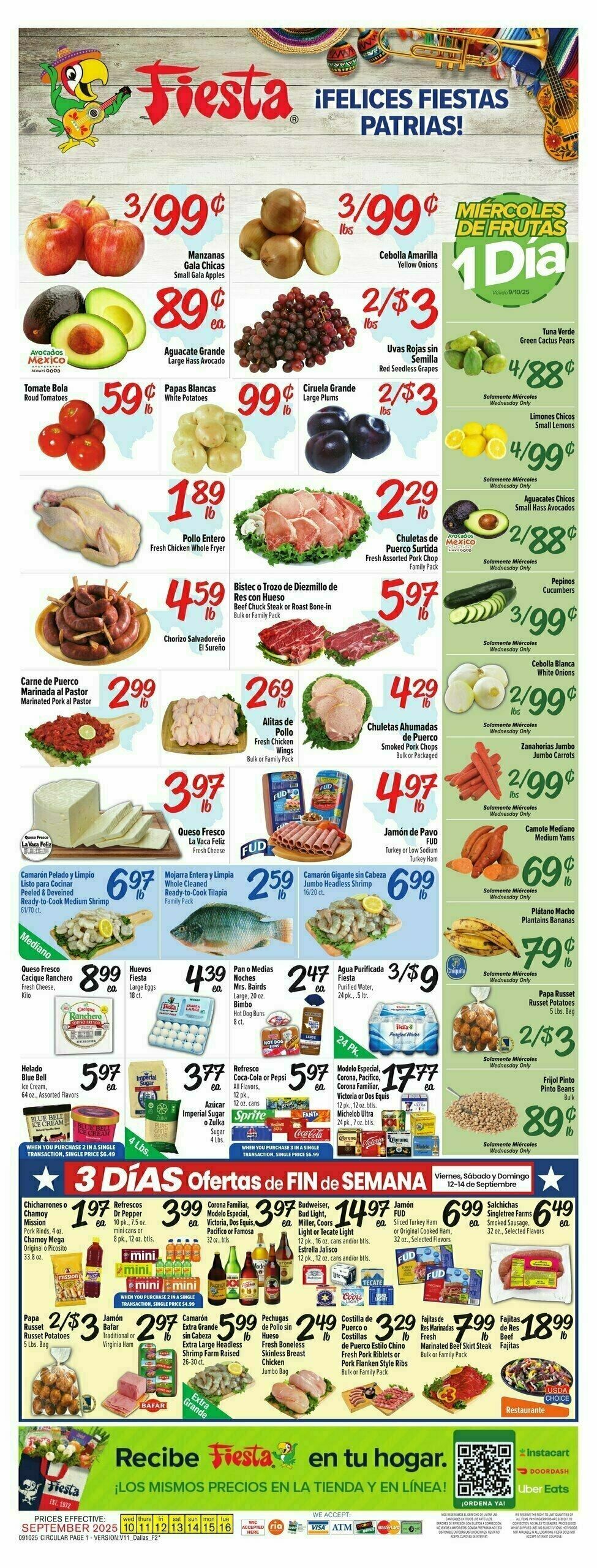 Fiesta Mart Weekly Ad from September 10
