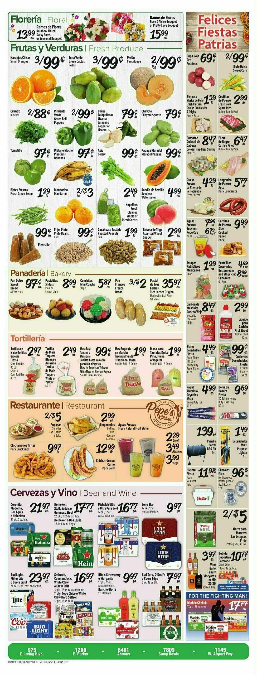 Fiesta Mart Weekly Ad from September 10