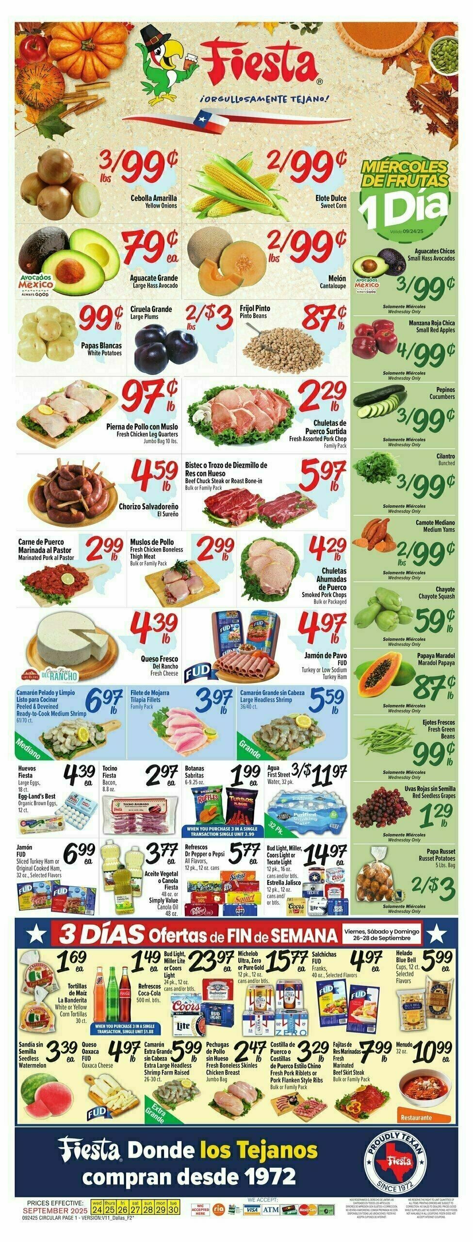 Fiesta Mart Weekly Ad from September 24