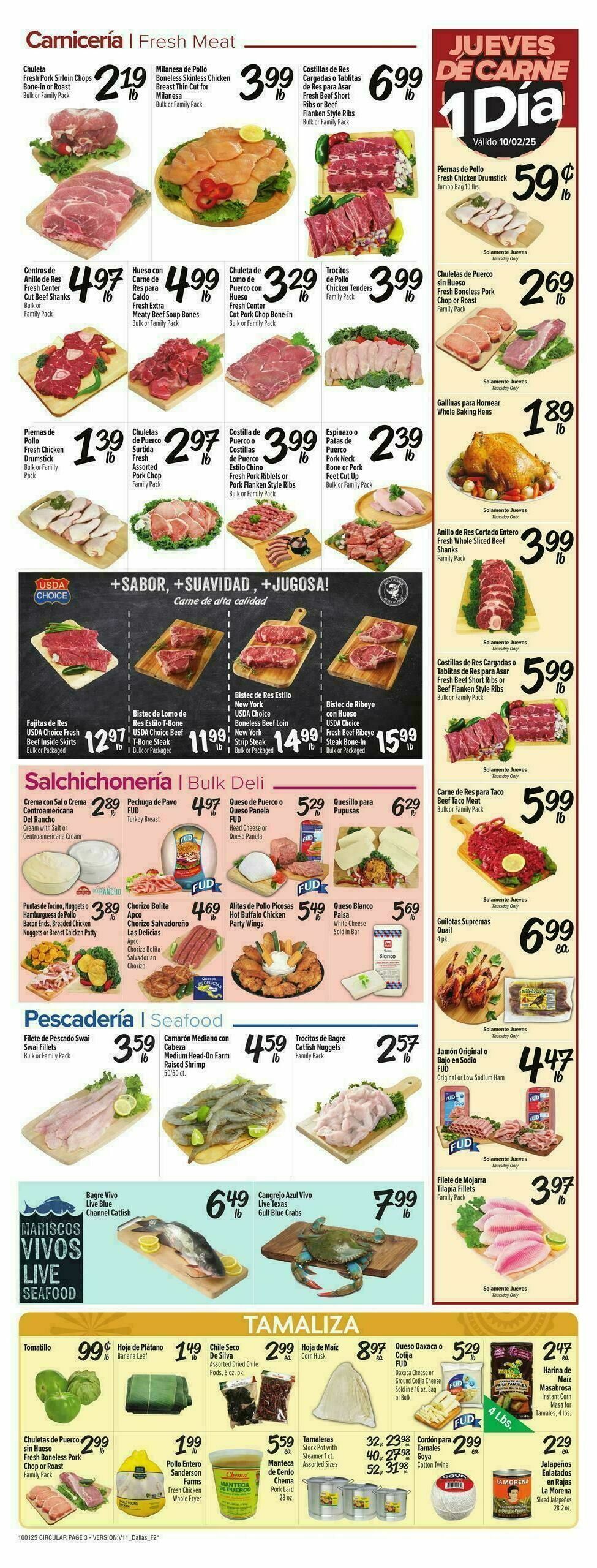 Fiesta Mart Weekly Ad from October 1