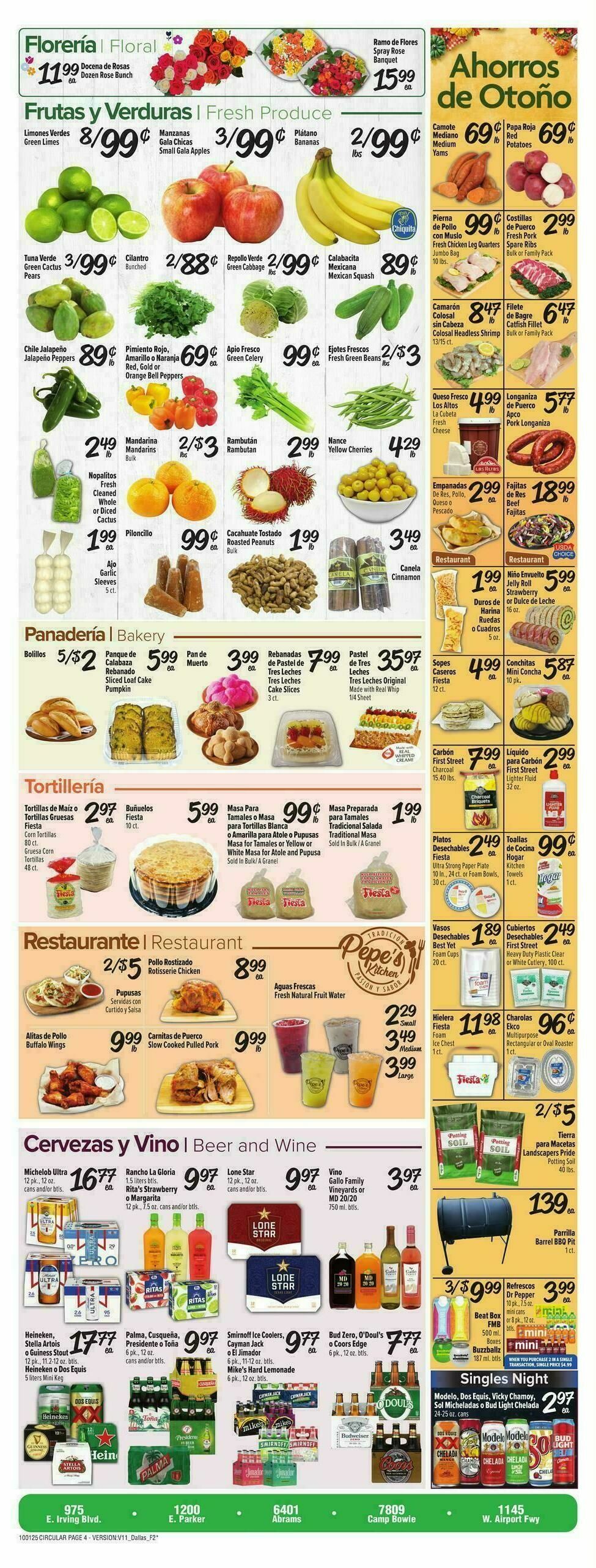 Fiesta Mart Weekly Ad from October 1