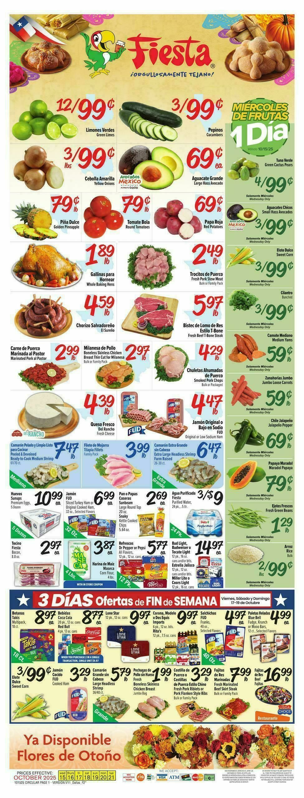 Fiesta Mart Weekly Ad from October 15