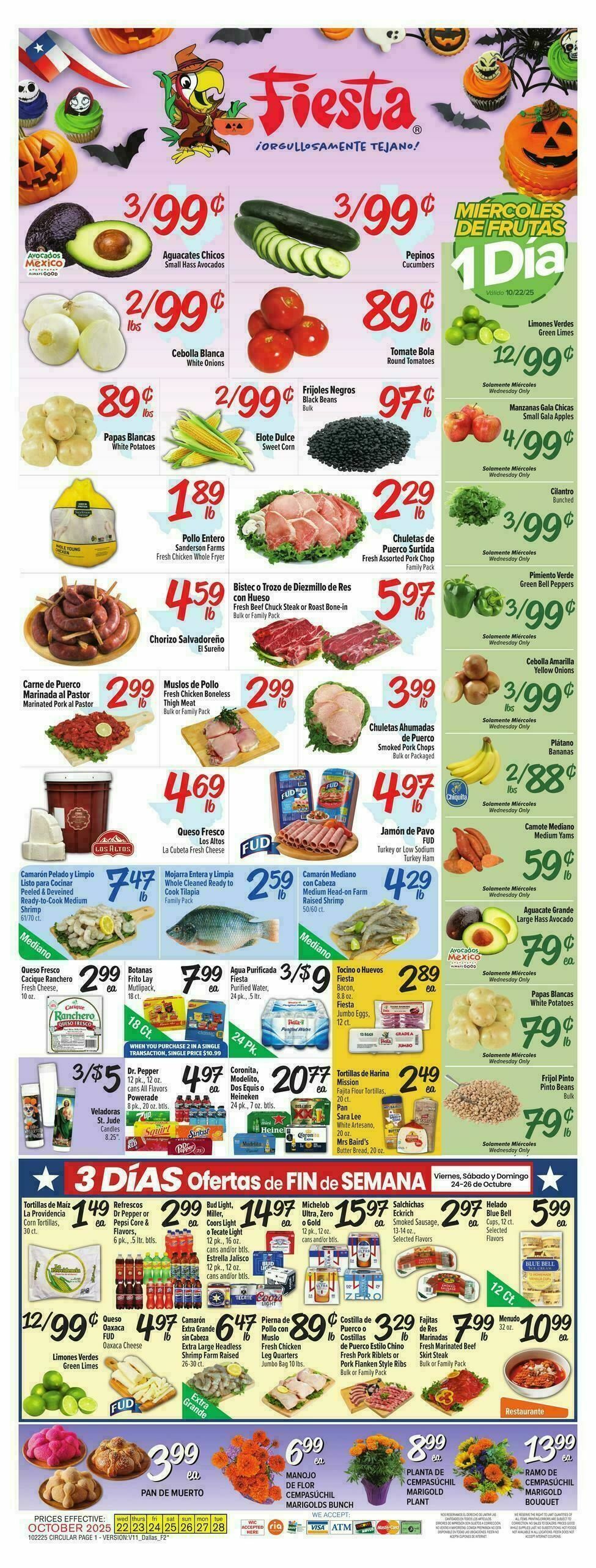 Fiesta Mart Weekly Ad from October 22