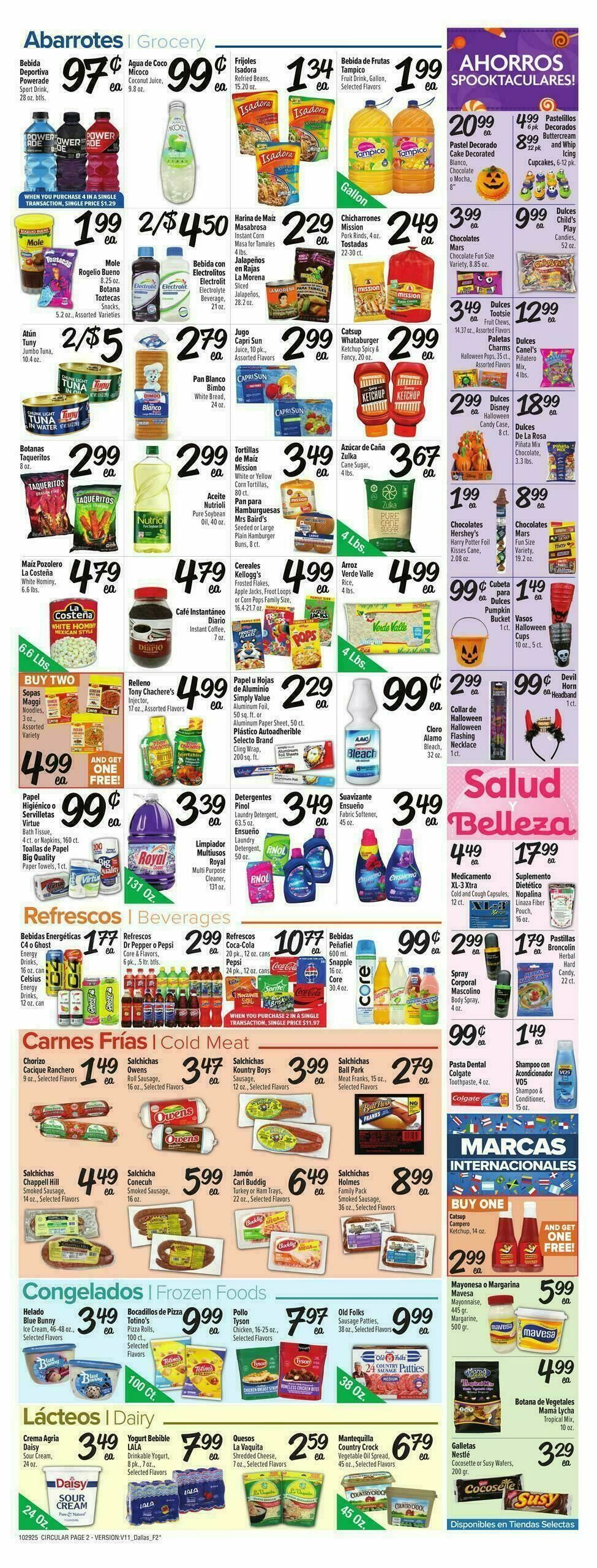 Fiesta Mart Weekly Ad from October 29