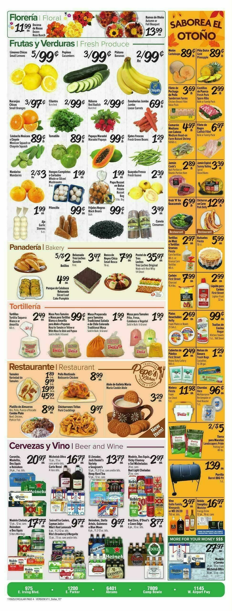 Fiesta Mart Weekly Ad from November 5