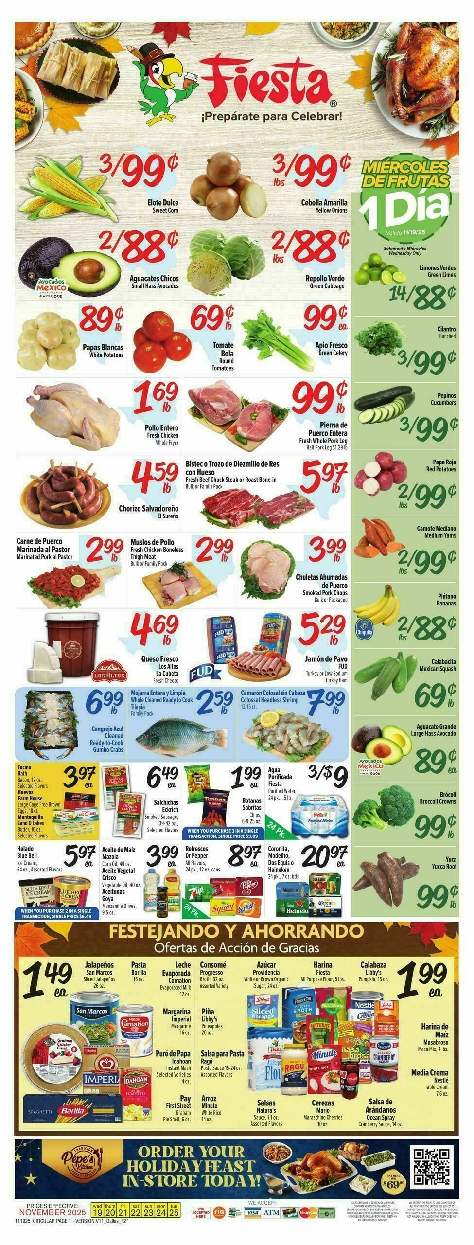 Fiesta Mart Weekly Ad from November 19