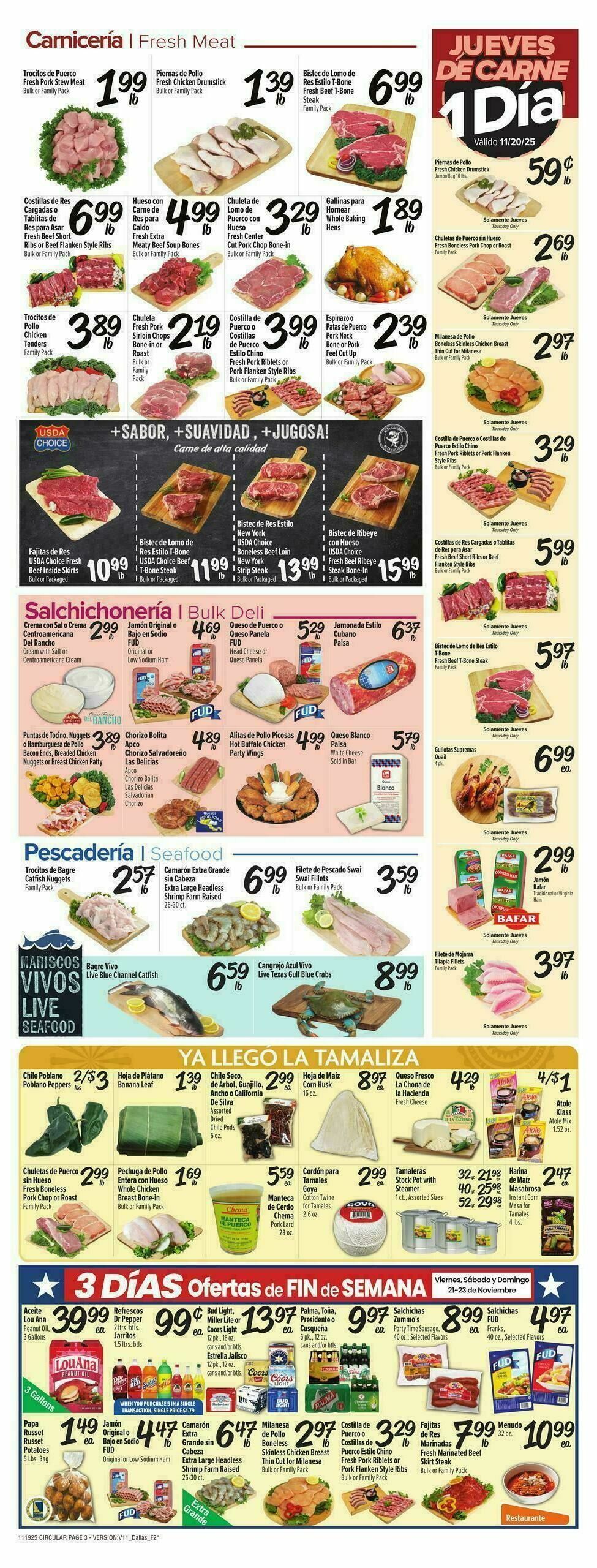 Fiesta Mart Weekly Ad from November 19