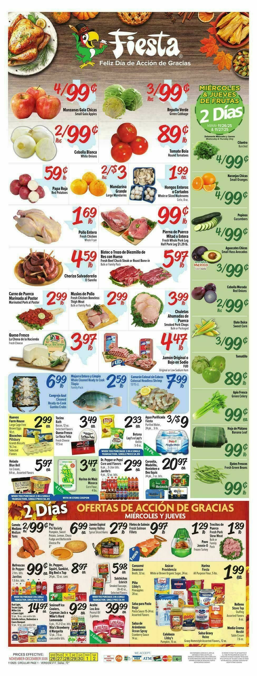 Fiesta Mart Weekly Ad from November 26