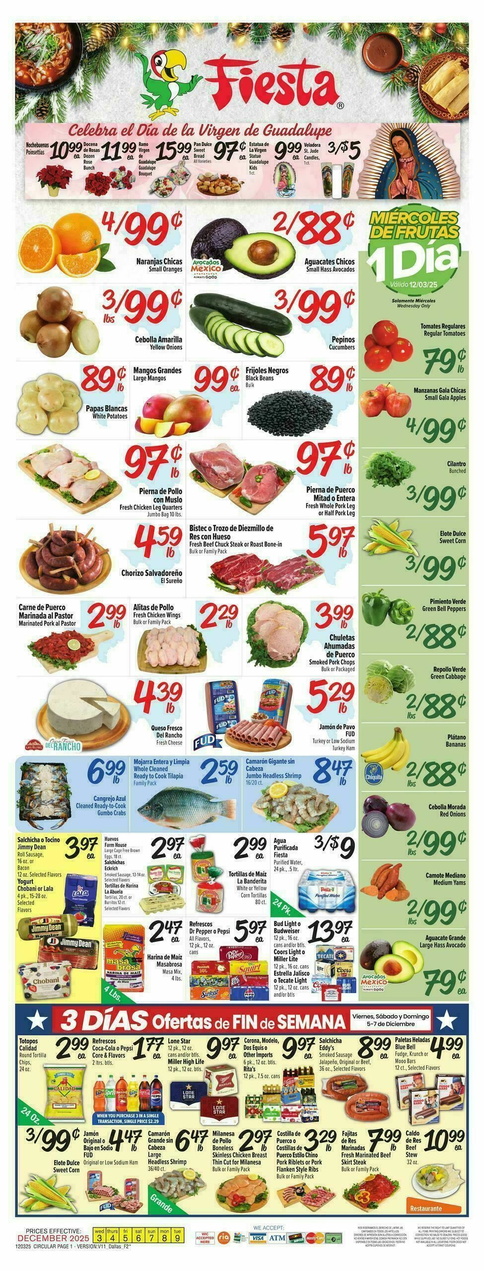 Fiesta Mart Weekly Ad from December 3