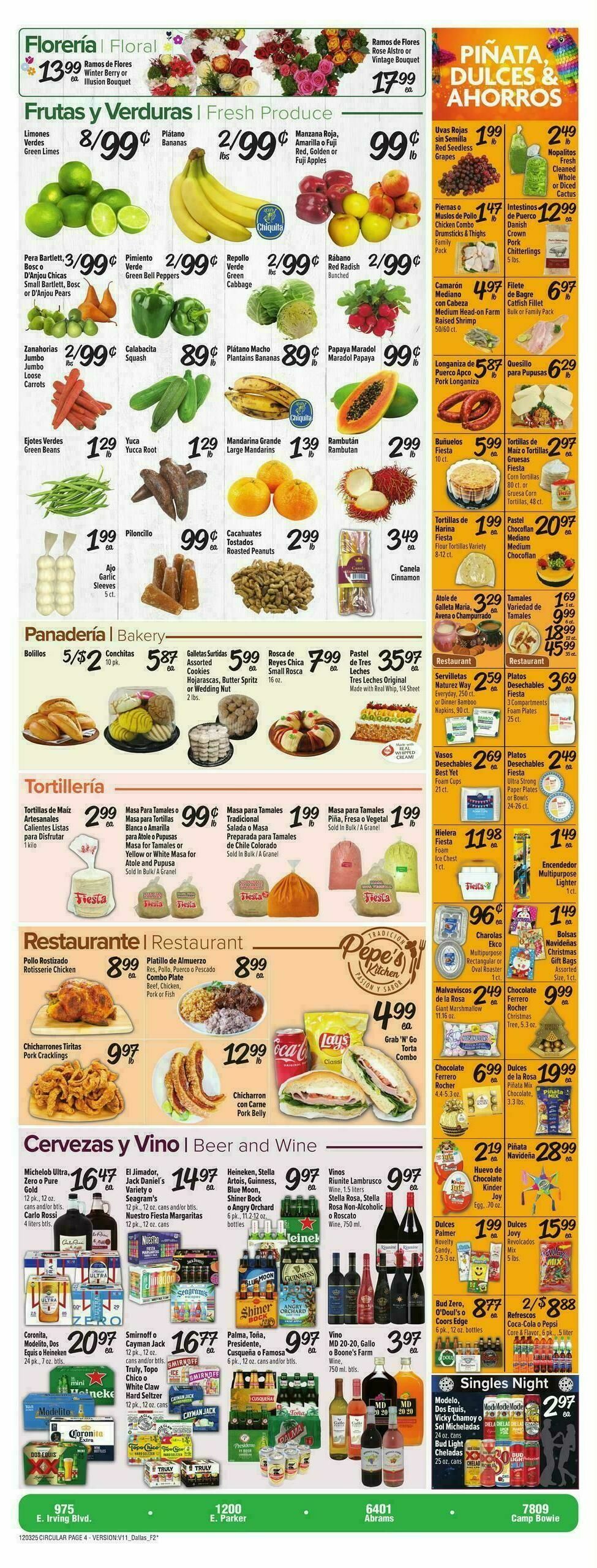 Fiesta Mart Weekly Ad from December 3