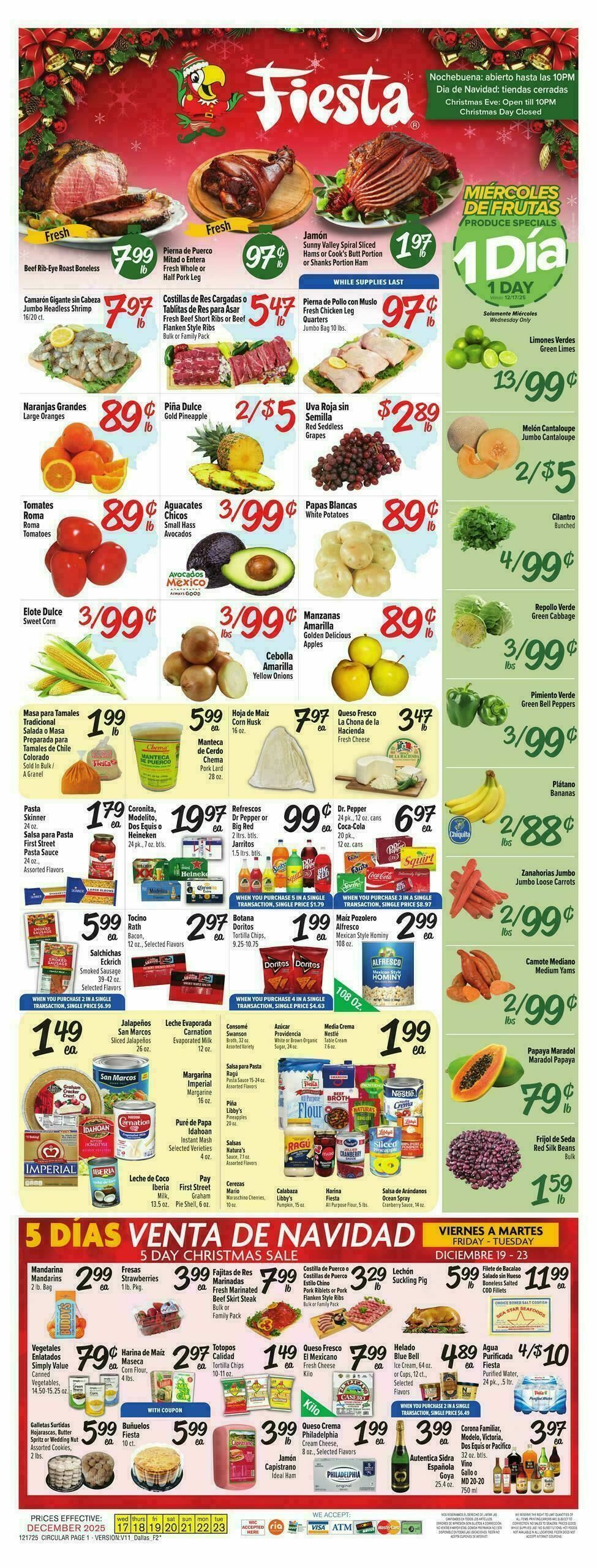 Fiesta Mart Weekly Ad from December 17