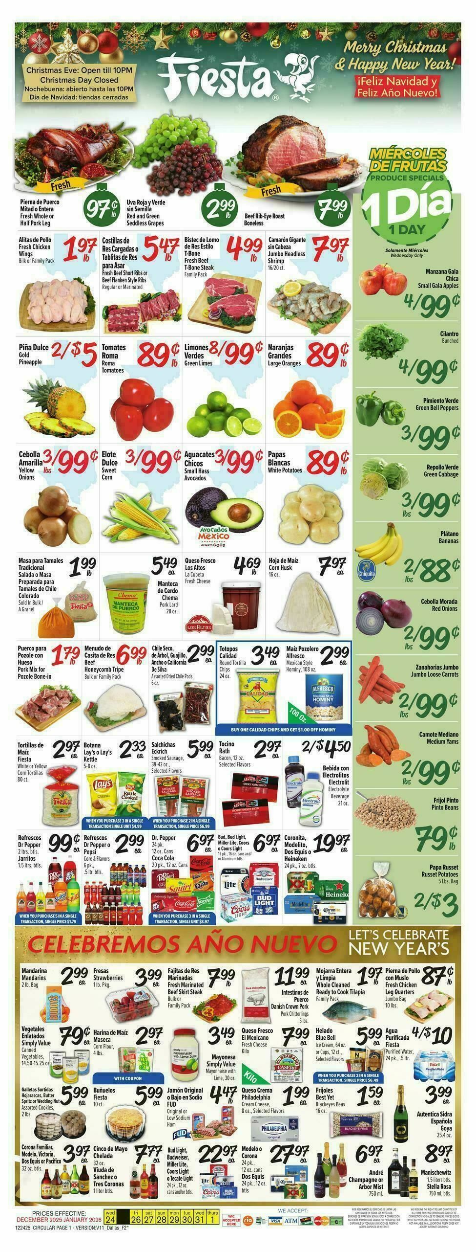 Fiesta Mart Weekly Ad from December 24